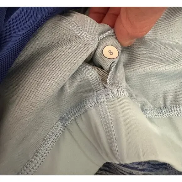 Lululemon Enhearten Tank Space Dye Camo Caspian Blue Racerback Size 8 - Picture 3 of 8